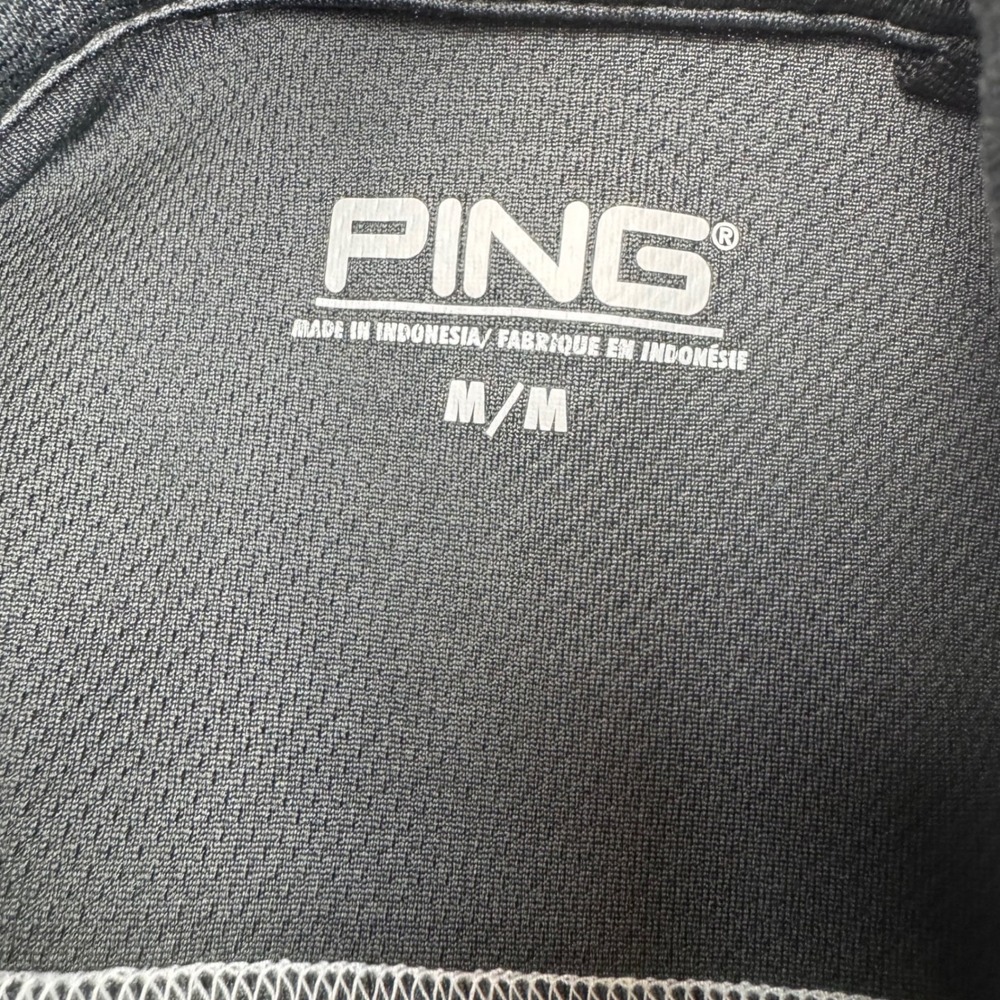 Ping Quarter Zip Pullover Size M Grey Polyester Golf Athleisure SensorCool Top - Picture 7 of 9